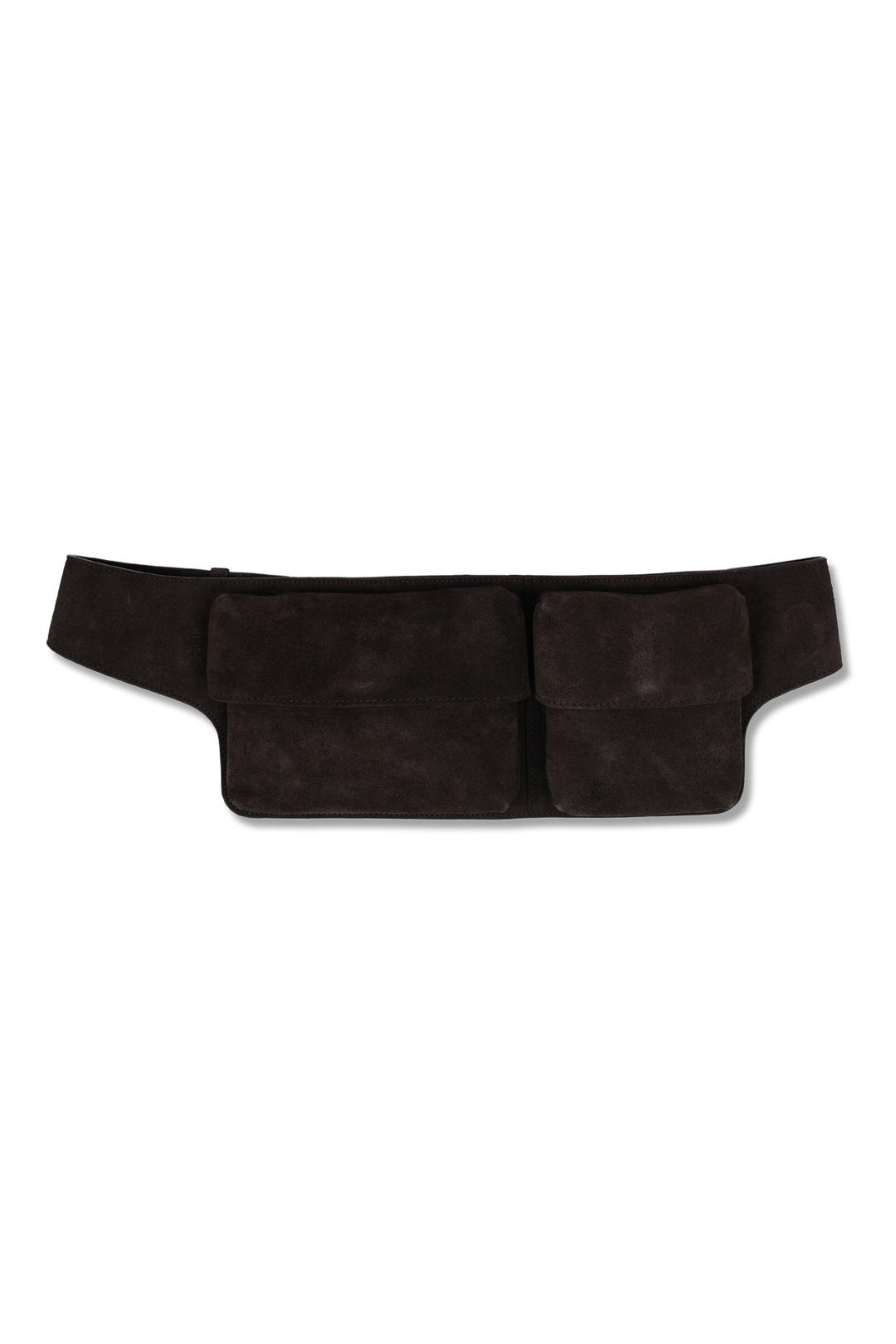 [10/20 예약배송] SUEDE BELT BAG (BROWN)