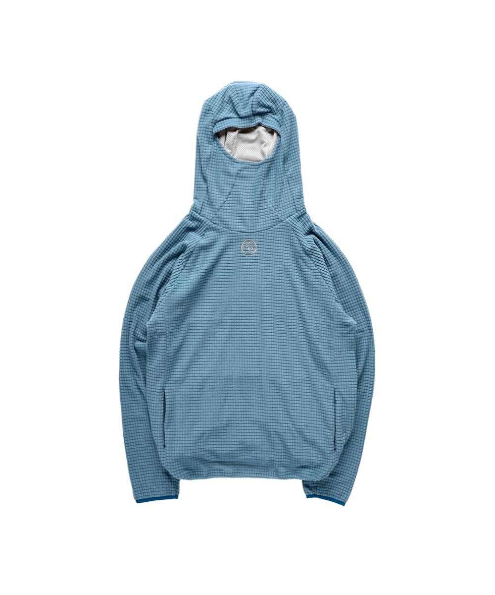 Waffle Balaclava Hoodie blue