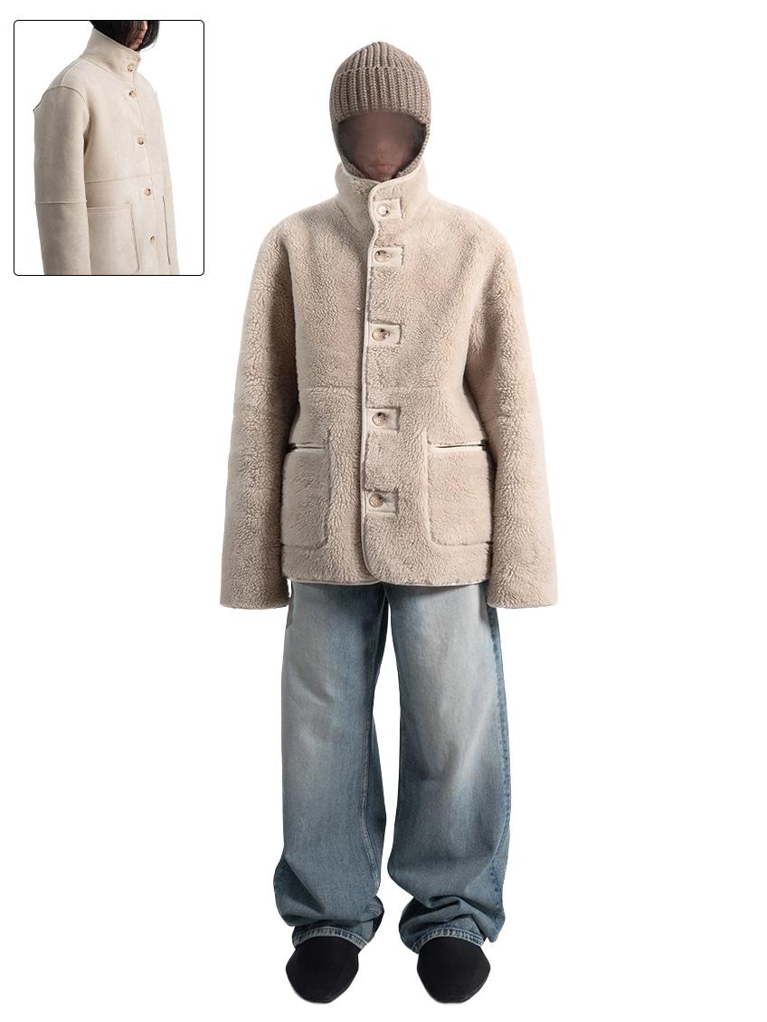 maa reversible shearling jacket