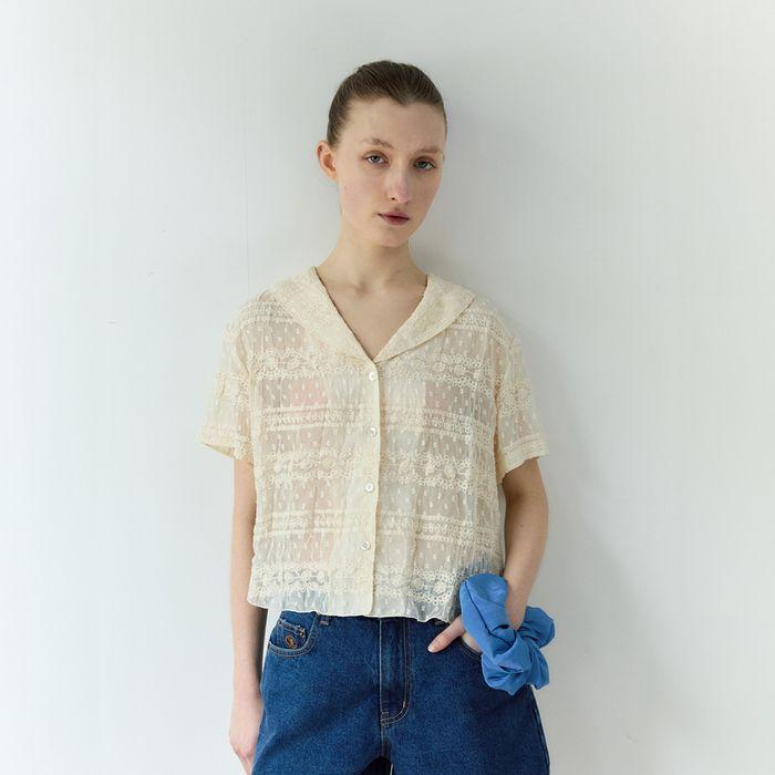[2차] Morris Lace Top (Beige)