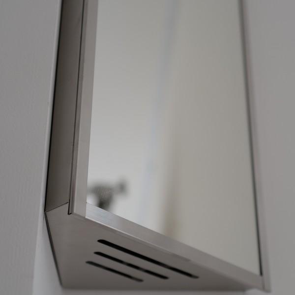 [GREY EDITION 044] Stainless 304 Medicine Cabinet Mirror, Corner