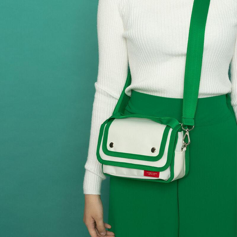[ATEMSTUDIO] 캐시 미니 크로스백 밀크 그린