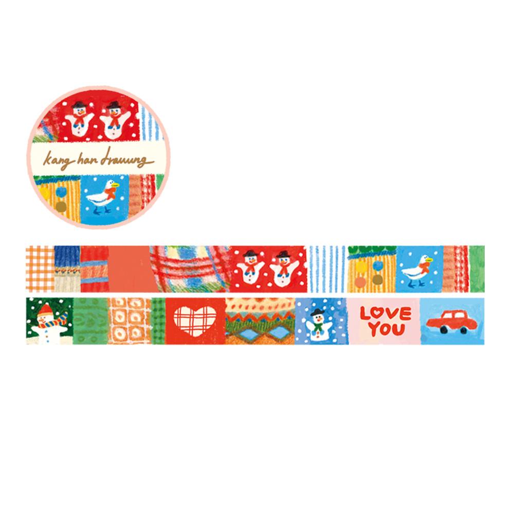 어레터프롬 Christmas masking tape (15mm)