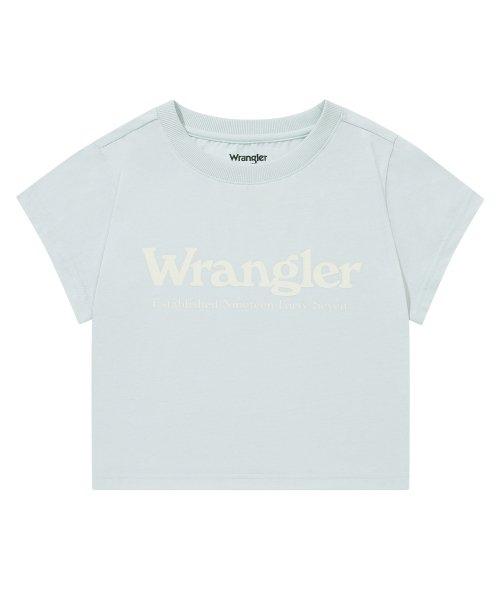 우먼즈 스탠다드 크롭 슬럽 반팔티셔츠 민트