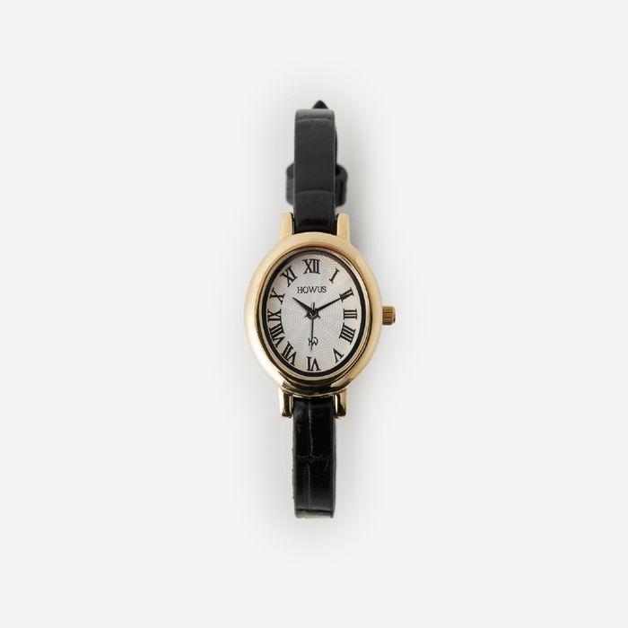 [4차리오더]CLASSIC ELLIPSE LEATHER WATCH (GOLD)
