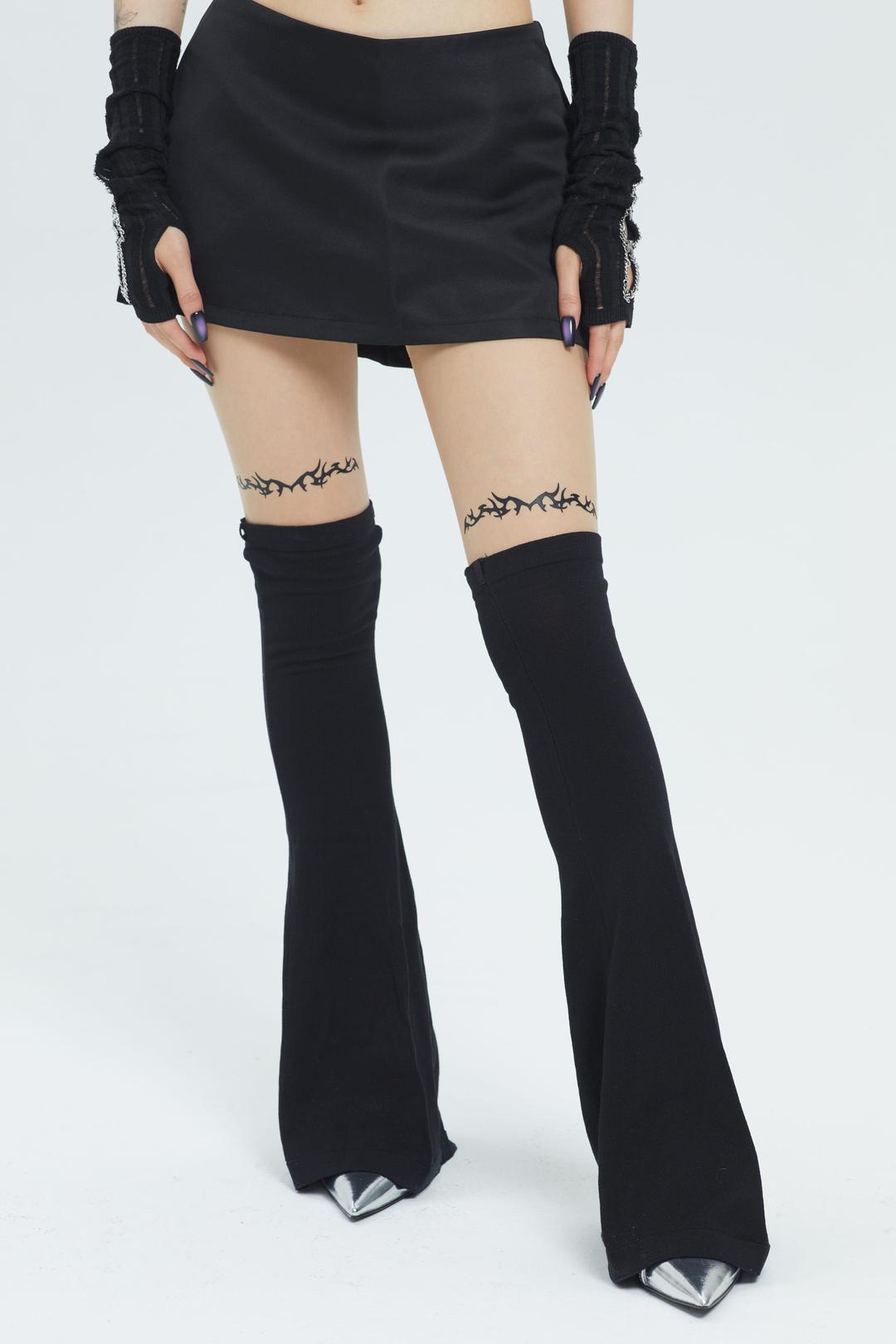 Fervooor black trumpet leg warmers - leg warmers（shipping after a week）