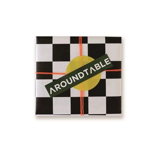 [어라운드테이블] 블랙체커보더 랩핑지(4절 8장)