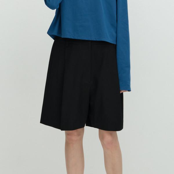 (SHIPPING : 5/16) FLUID WOOL SHORTS _ BLACK