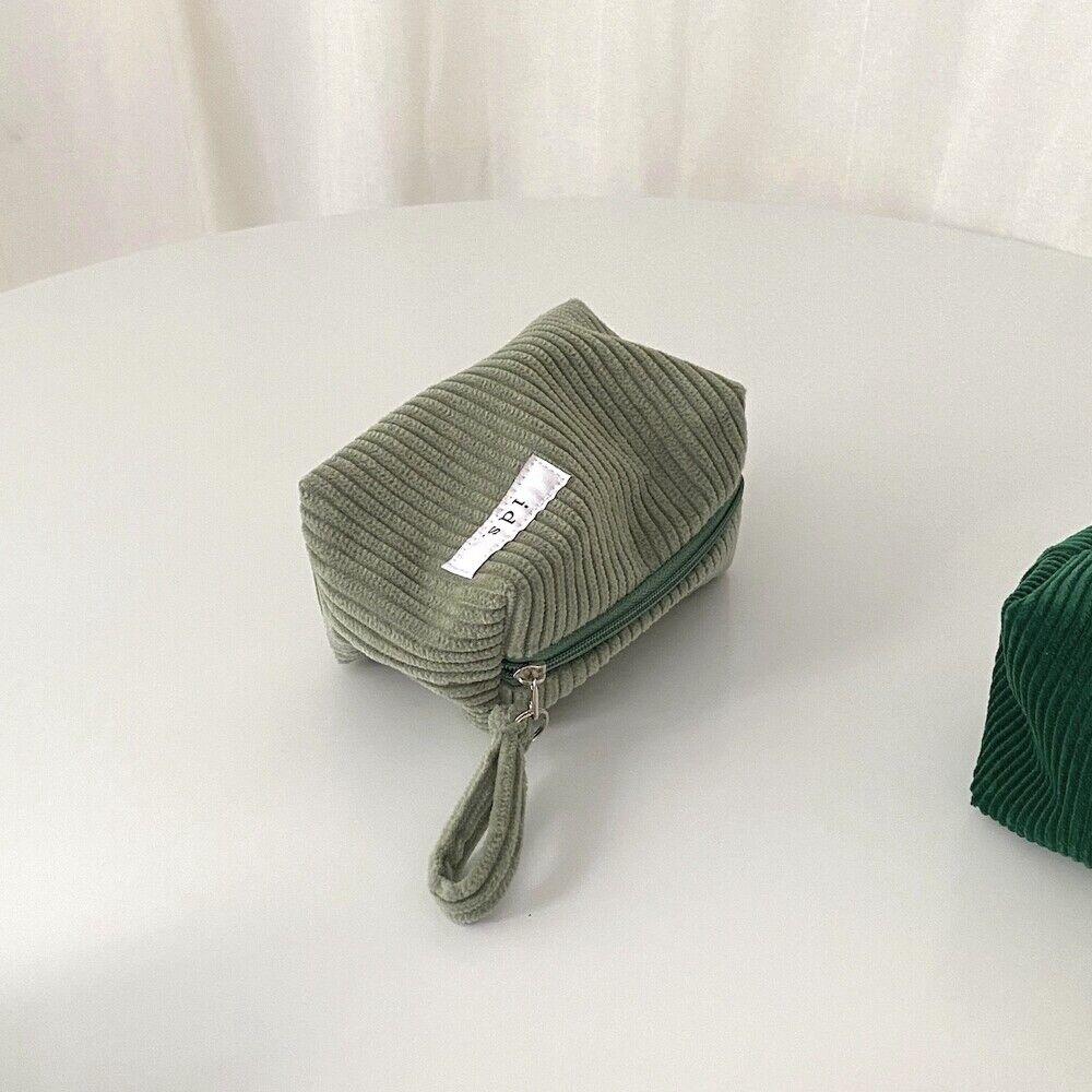 골덴 민트 네모 파우치(Corduroy Mint oblong pouch)