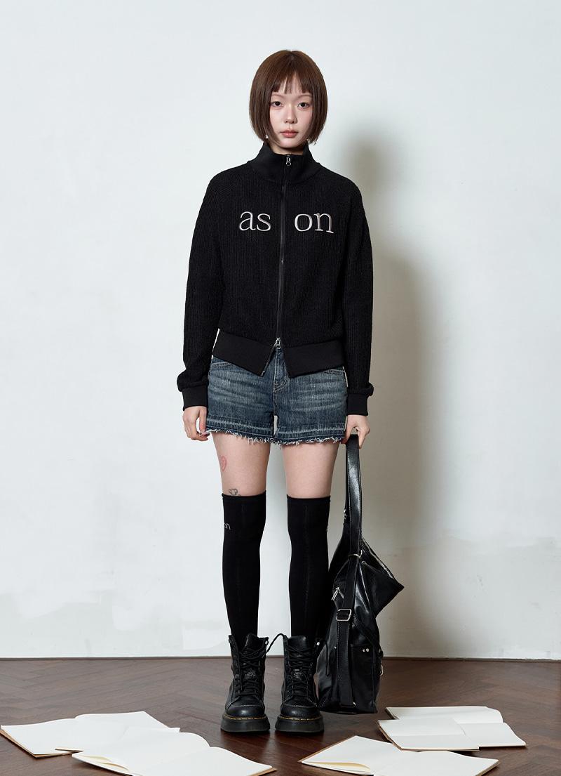 FOLD DENIM SHORT PANTS / BLUE