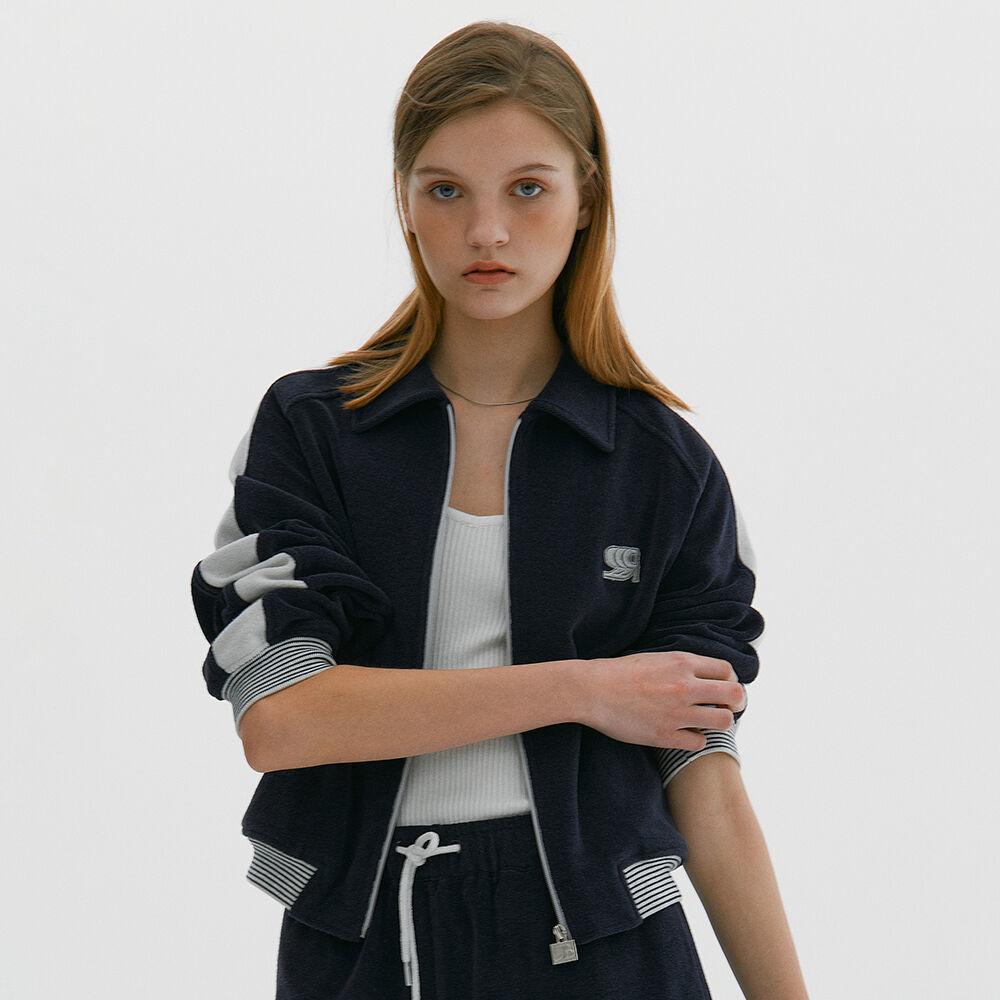 RB Sports Retro Terry Track Zip-Up Navy