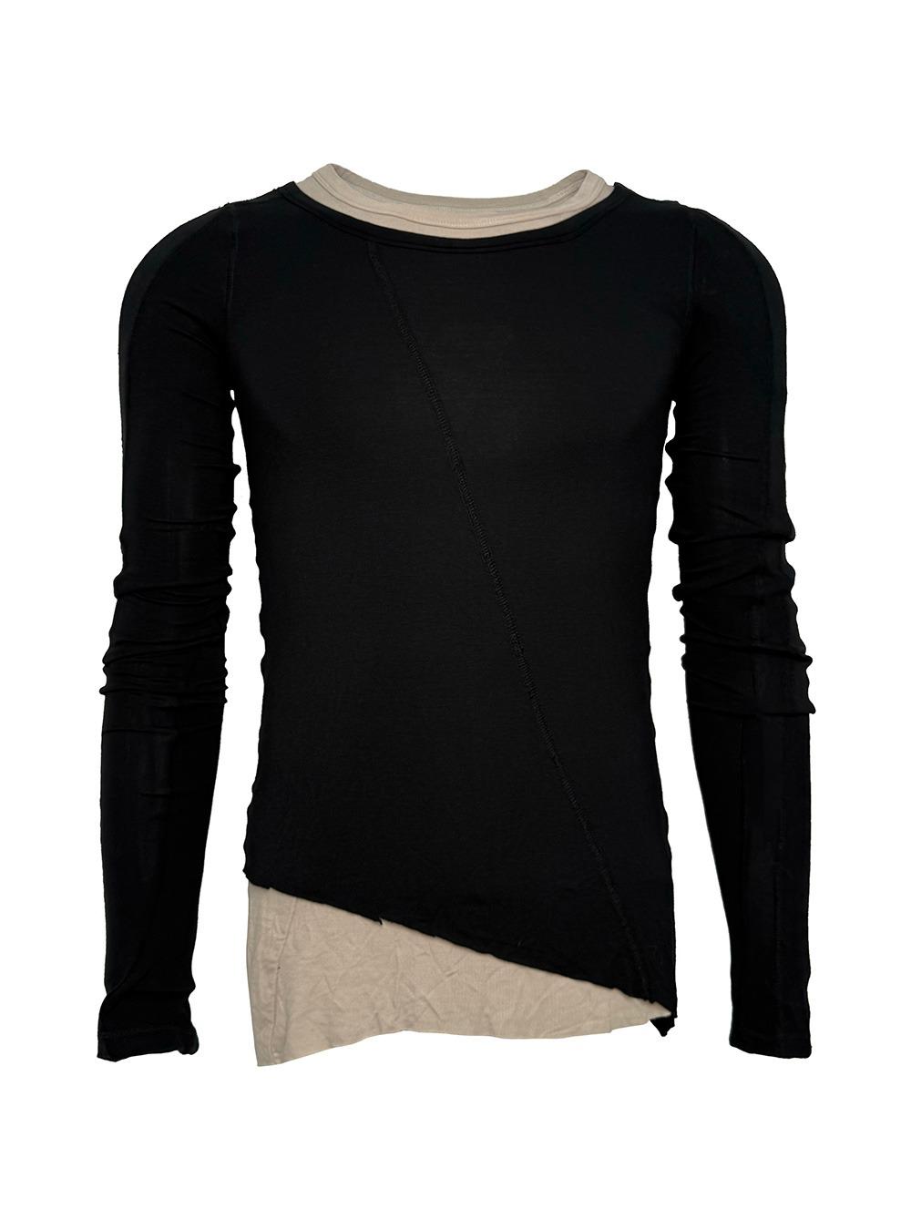 Asymmetric Layered Long Sleeve Top