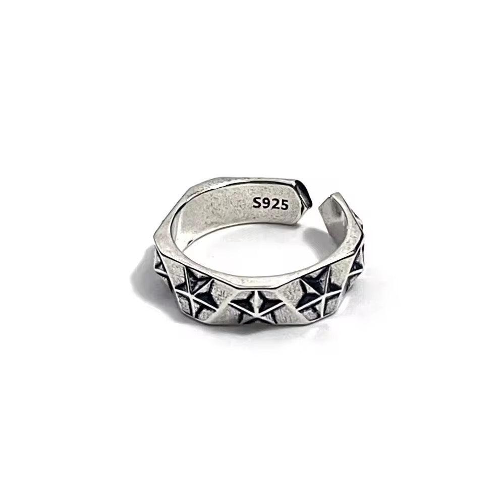 Eight Star Chrome Ring