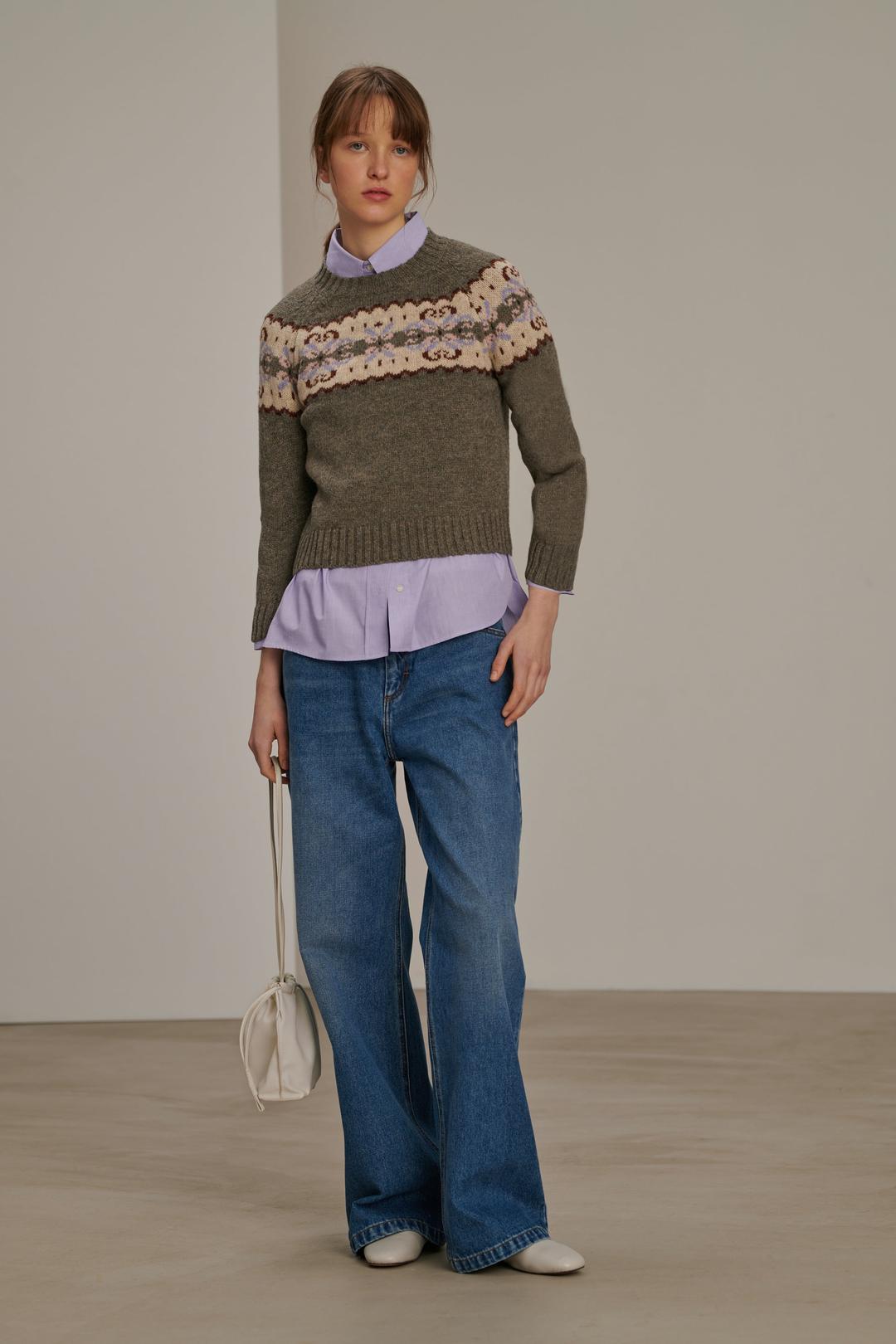 PULL BRITTANY  GRIS - 34