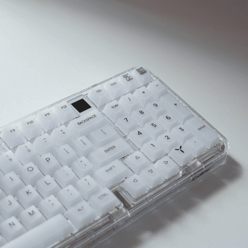 키캡연구소 매트 화이트 반 투명 PC 키캡 - 유선키보드 | 쿠팡
