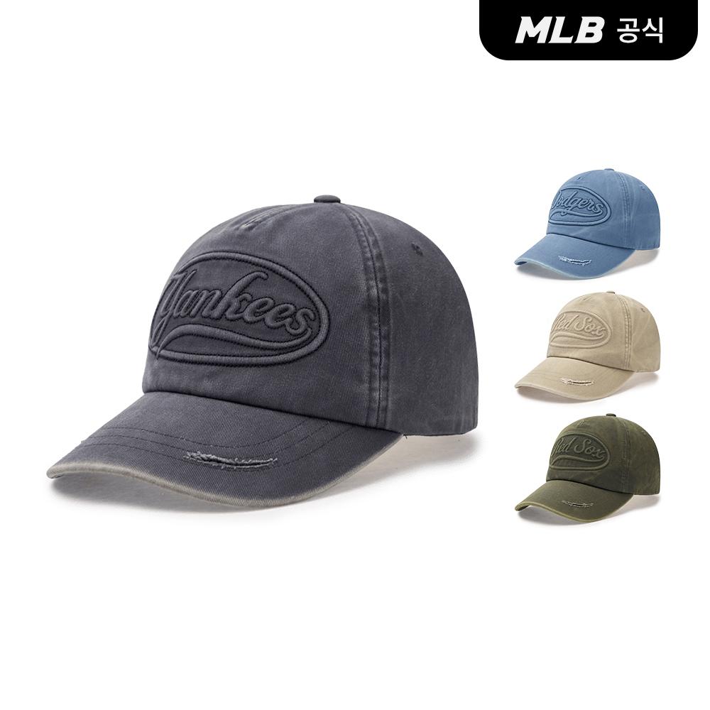 [공식] 바시티 빈티지 톤톤 컬시브 언스트럭쳐 볼캡 (4 COLOR)