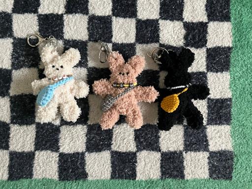 [목걸이 랜덤 발송] 핸드메이드 삼형제 모루 인형 🐻