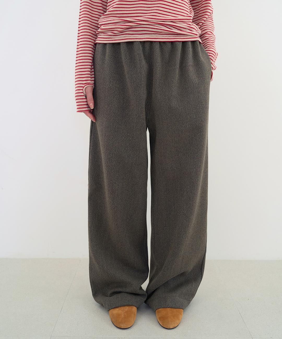 Daily Wool Banding Pants (Khaki)