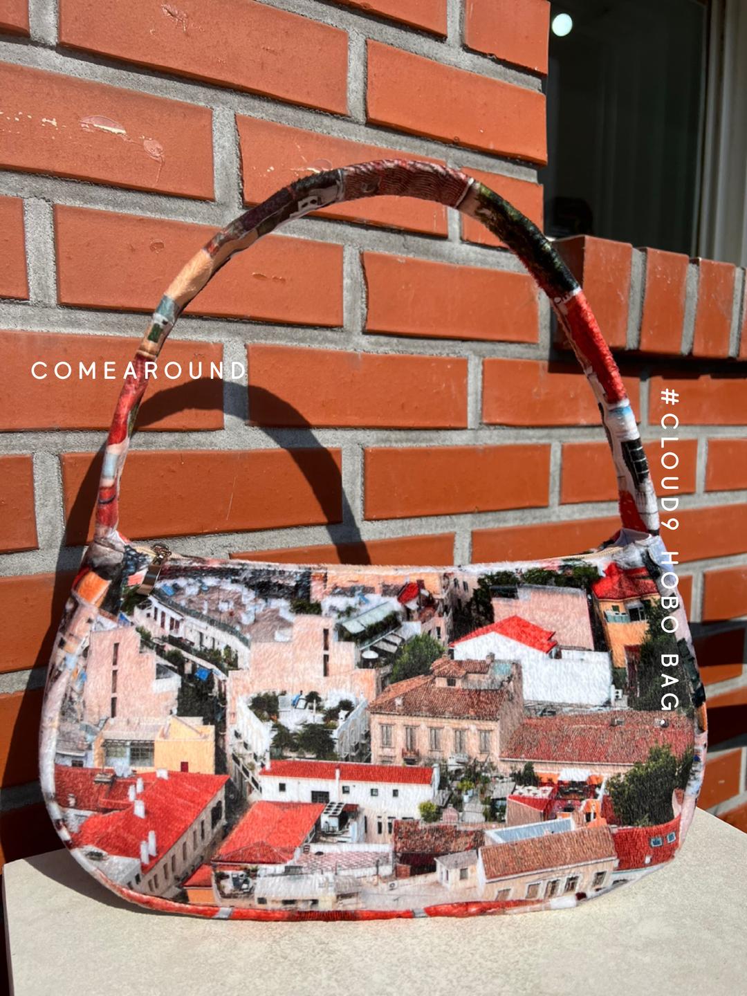 VILLAGE 컴어라운드 핸드크래프트 에코백 호보백