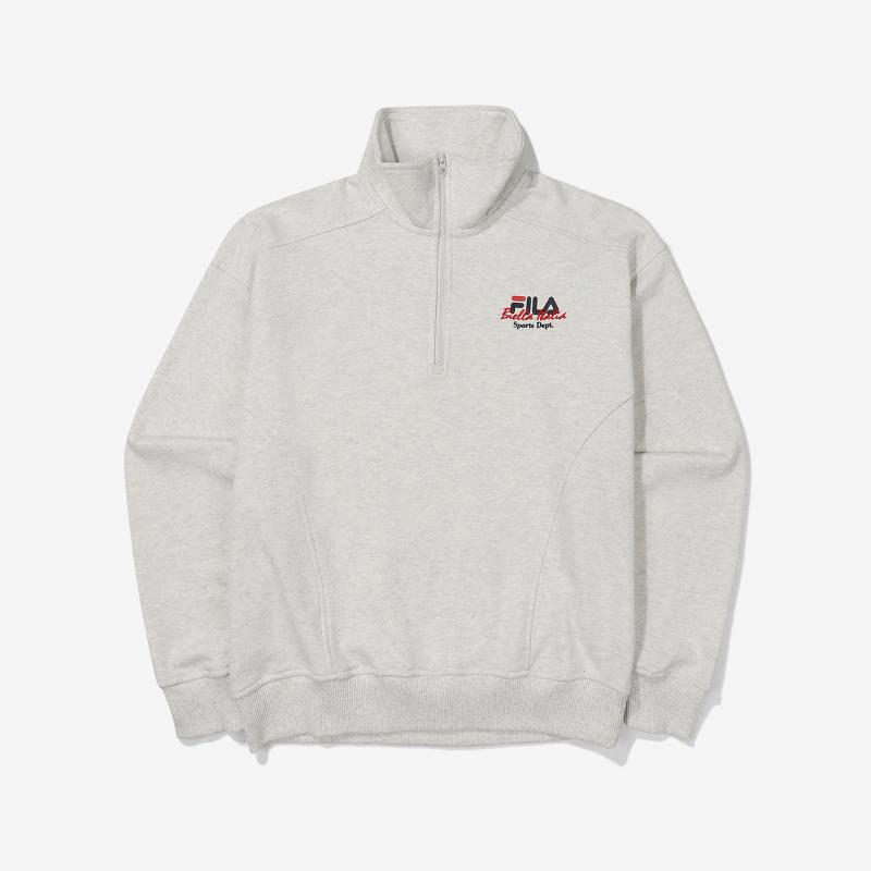 FILA 여성 하프집업 맨투맨