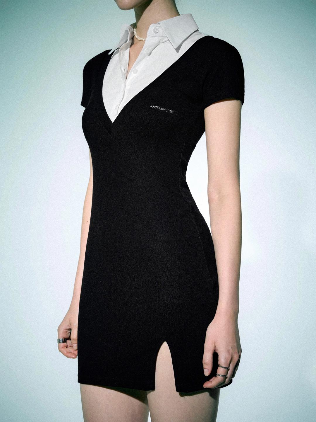 어퓨미니츠 (2nd order) Summer basic shirt dress / 썸머 베이직 셔츠 드레스 [white shirt]