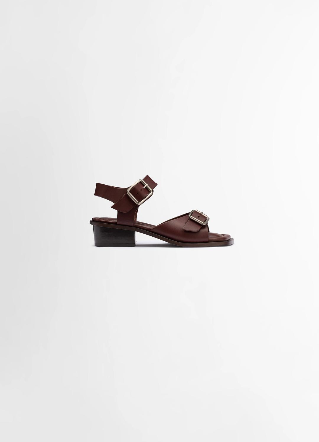 SQUARE HEELED SANDALS WITH STRAPS 35 - 37