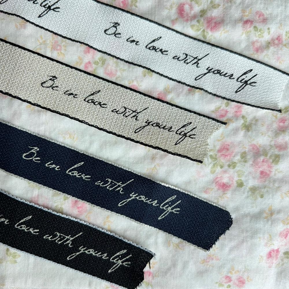 레터링라벨 리본 끈 4colors