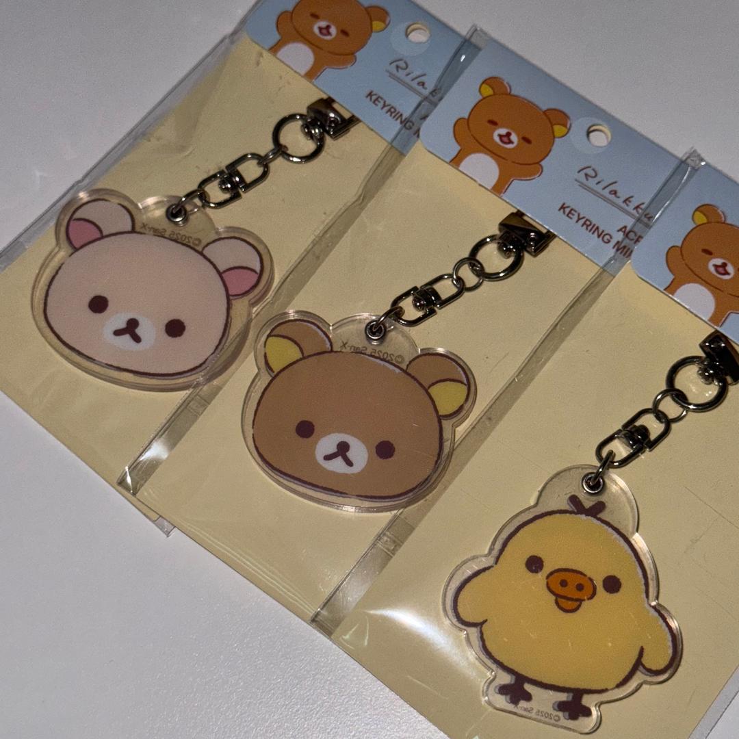 [망키야] 리락쿠마 베이직 키링 거울 코리락쿠마 키이로이토리