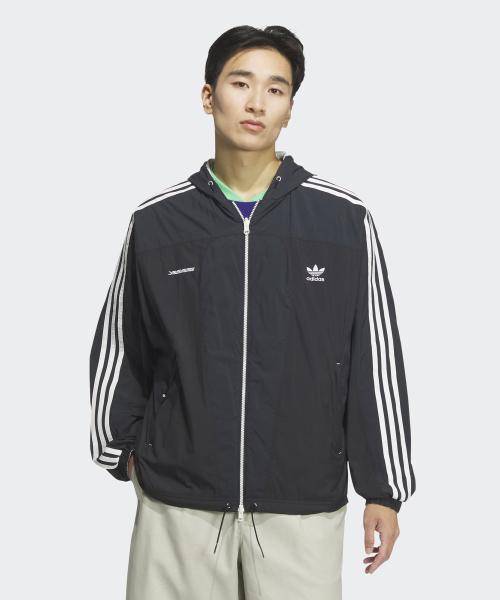 아디다스 x YESEYESEE 리버서블 자켓 - 블랙:라이트그레이 / JN5816