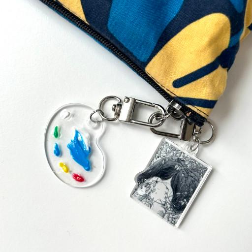 (무료배송)아크릴 물감팔레트 키링/마그넷