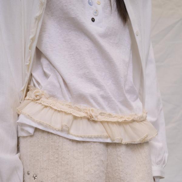 Lace Frill Strap (Cream)