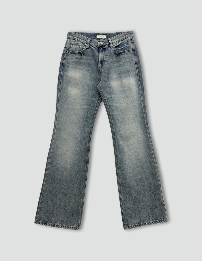 빈티지 세미 플레어 데님