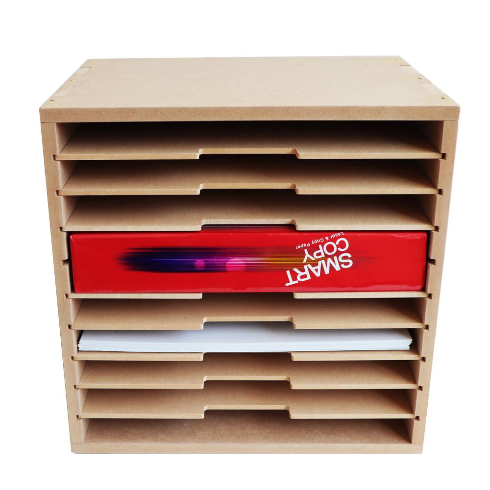 10단 서류함 A4용지 보관함 종이보관함 반제품 지류보관함 mdf