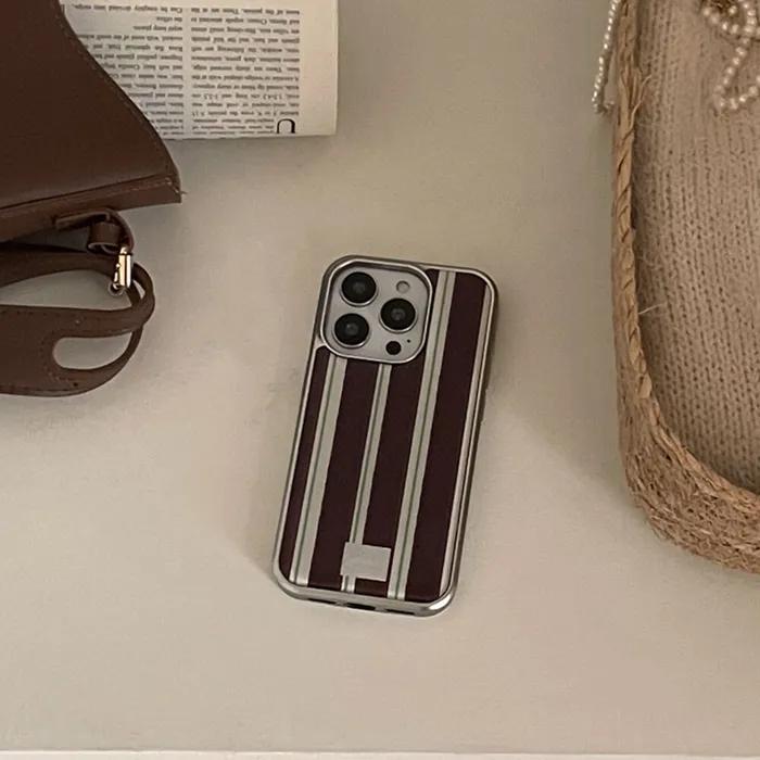 autumn cotton stripe 디자인 [실버 에폭시 범퍼케이스]