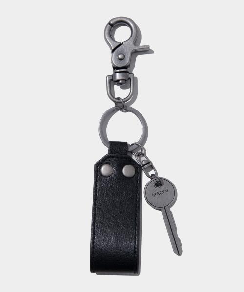 패스워드 레더 레이어드 키링 [블랙]