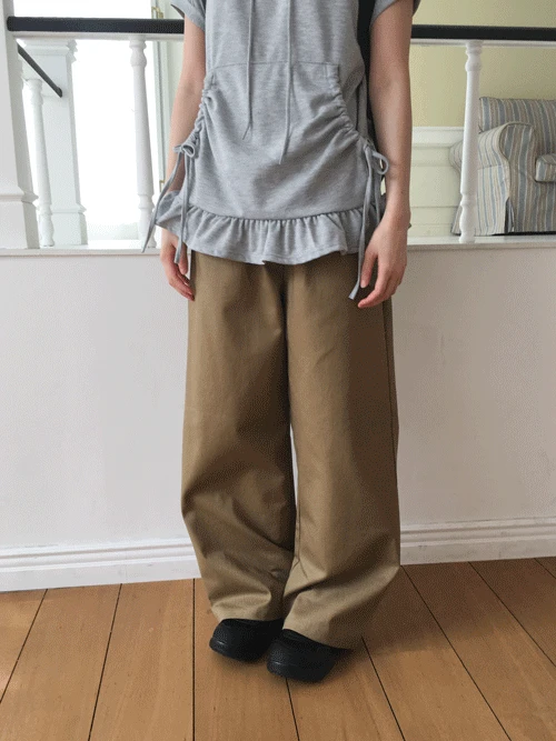 버닝 코튼 밴딩팬츠 (3colors)