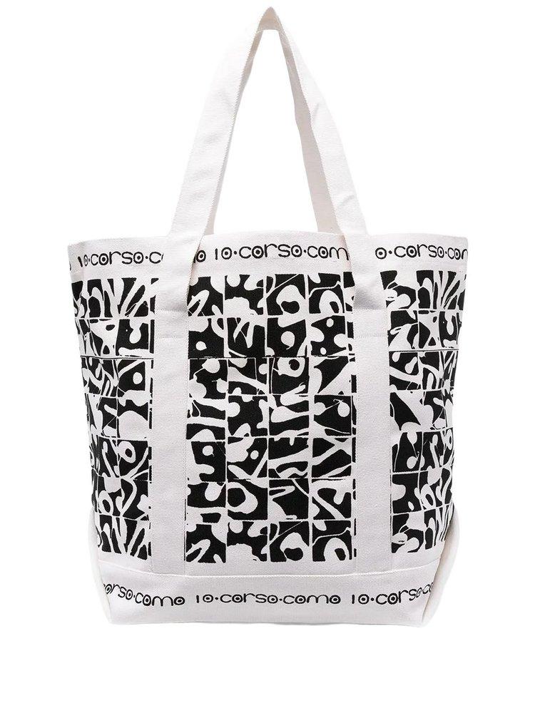 10 Corso Como Graffiti Print Tote Bag