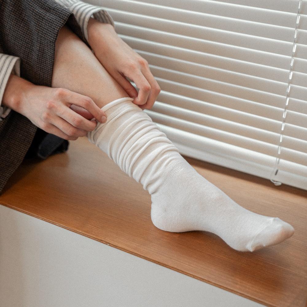 Loose fit warmer socks IVORY