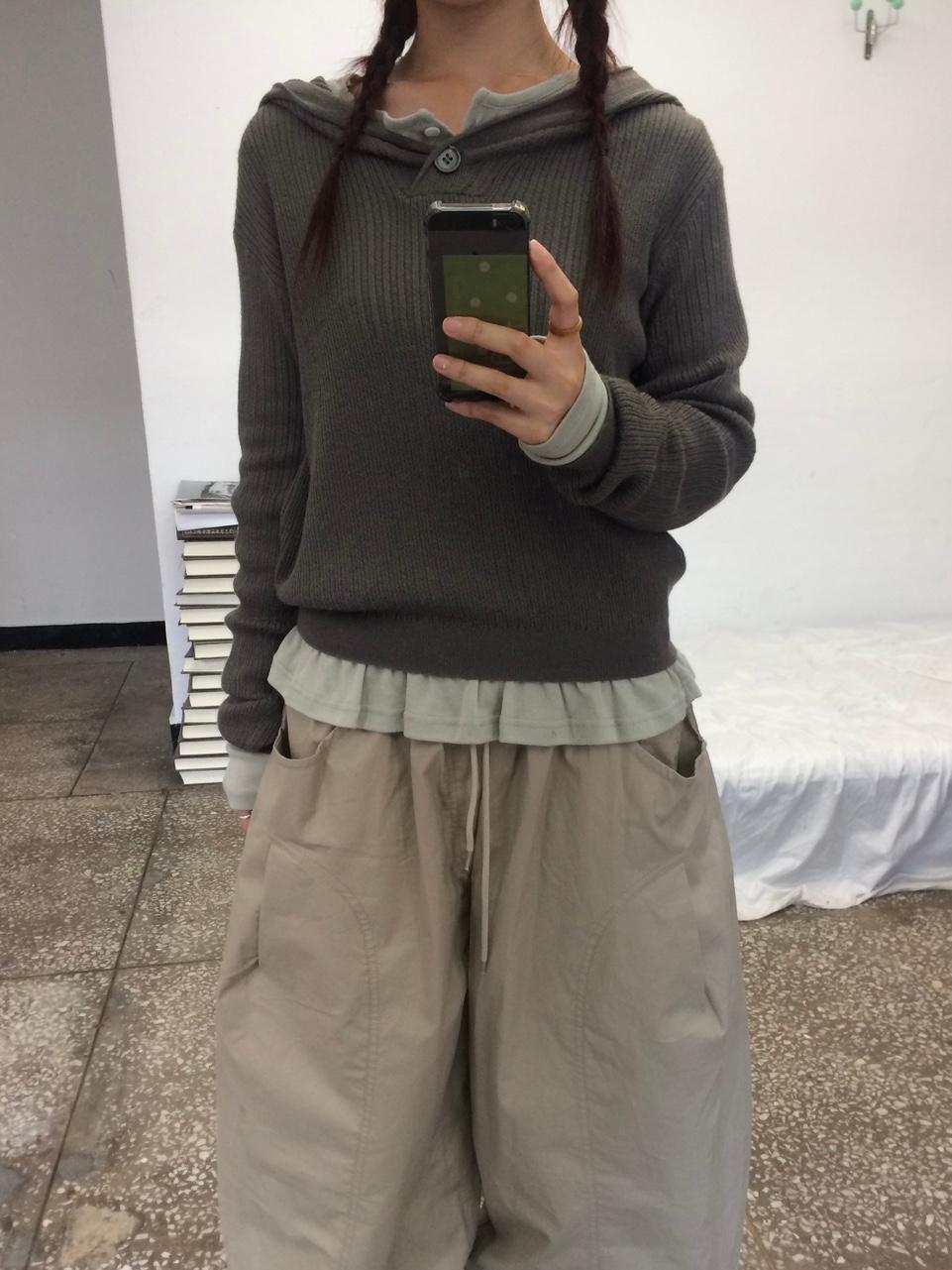 리안 니트 후드