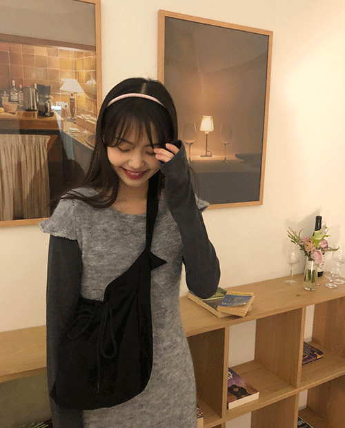 nody suede bag / 2color