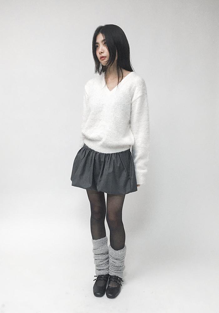 Shirring Ballon Mini Skirts