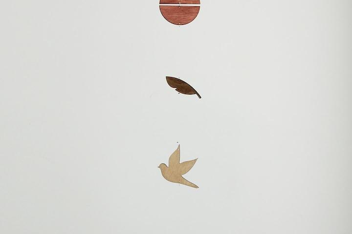 우드 인테리어 모빌 새 bird