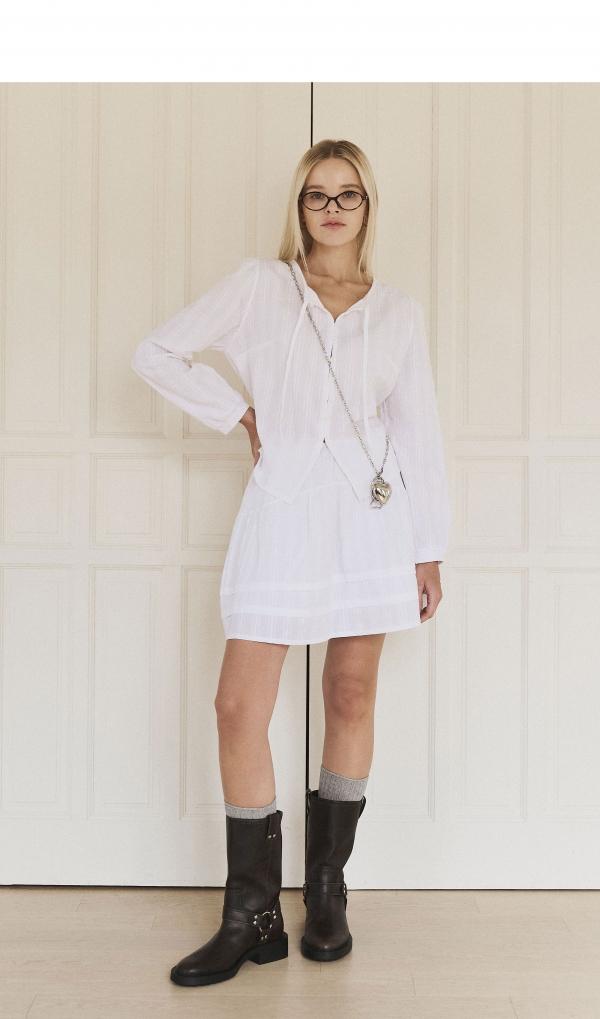 Bright some skirt (white)