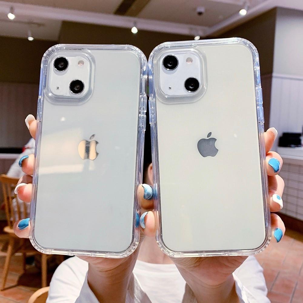아이폰13미니 실리콘 투명 젤리 범퍼 터프 변색없는 방탄 양면 아이폰 케이스