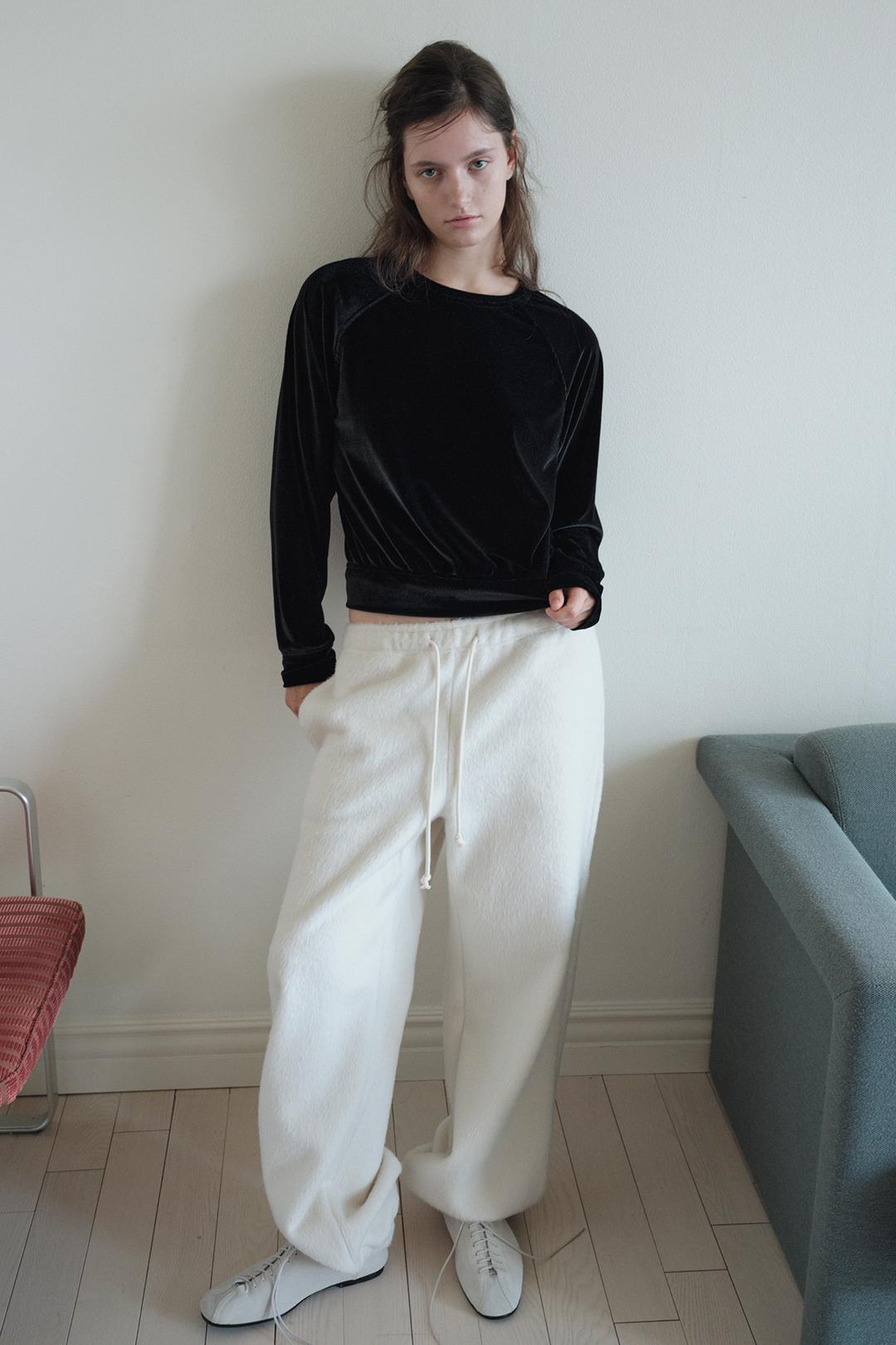 WOOL OVER JOGGER PANTS_IVORY