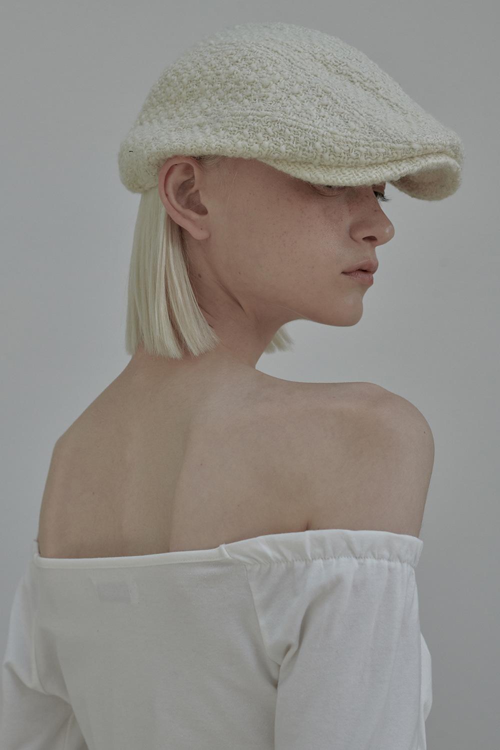 Tweed hunting cap-Navy,Ivory