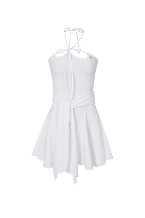 ORCHID TUBE DRESS white
