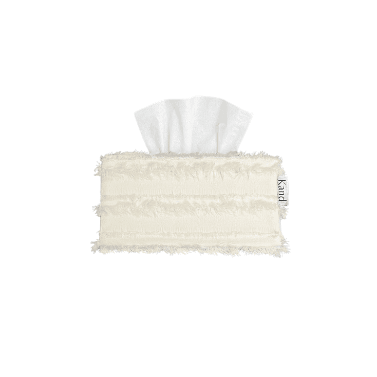 Cream Tango Fringe 티슈케이스