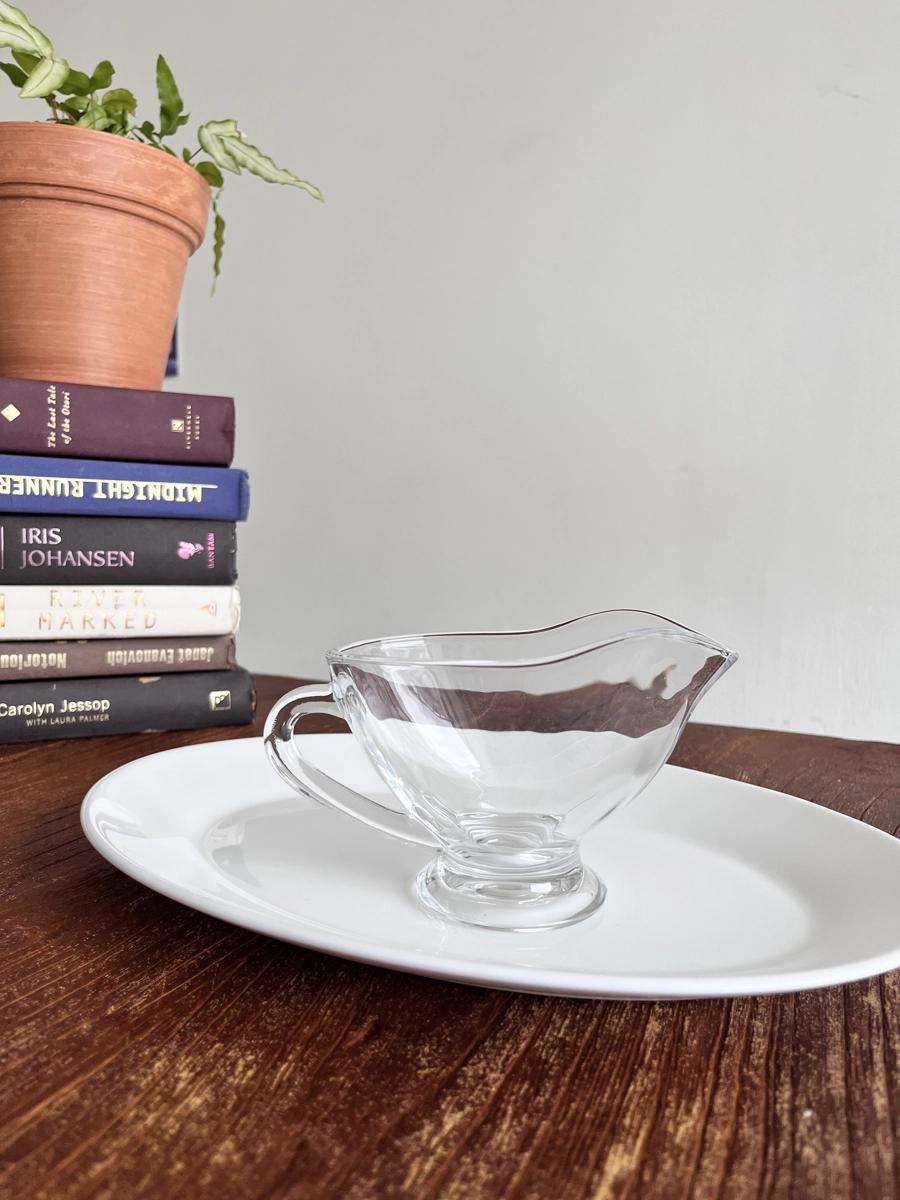 손잡이 투명 병아리 소스보트