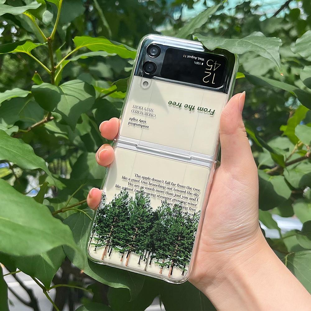 갤럭시Z플립3케이스 투명케이스 프롬 더 트리